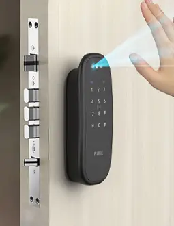 掌靜脈X人臉辨識 雙用靜音電子鎖 (鎖夾)